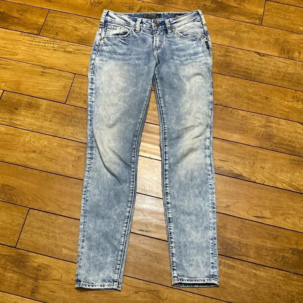 Silver boyfriend jeans